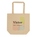 Victor name tote bag · Latin, “conqueror”, oyster, front