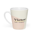 Victor name latte mug · Latin, “conqueror”, white, default