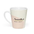 Caneca latte com o nome Annika · alemão, "graça", branco, vista principal