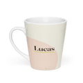 Lucas name latte mug · Latin, “man from the south”, white, default