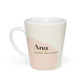 Caneca latte com o nome Ana · espanhol, "favor ou graça", branco, vista principal