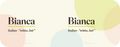 Bianca name mug · Italian, “white, fair”, white