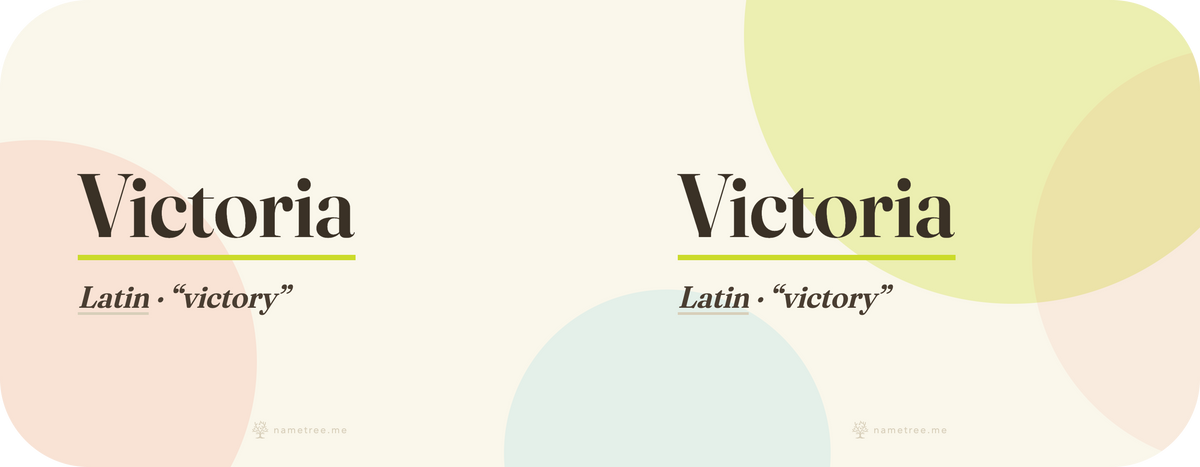 Victoria name mug · Latin, “victory”, white