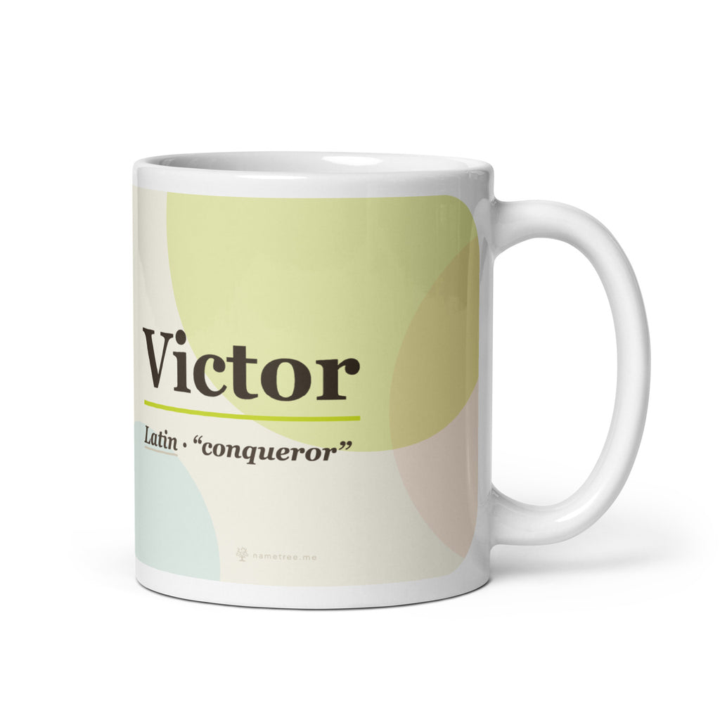 Victor name mug · Latin, “conqueror”, white, default