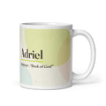 Adriel name mug · Hebrew, “flock of God”, white, default