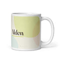 Alden name mug · English, “old friend”, white, default