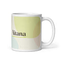 Taza con el nombre Aitana, blanco, vista principal