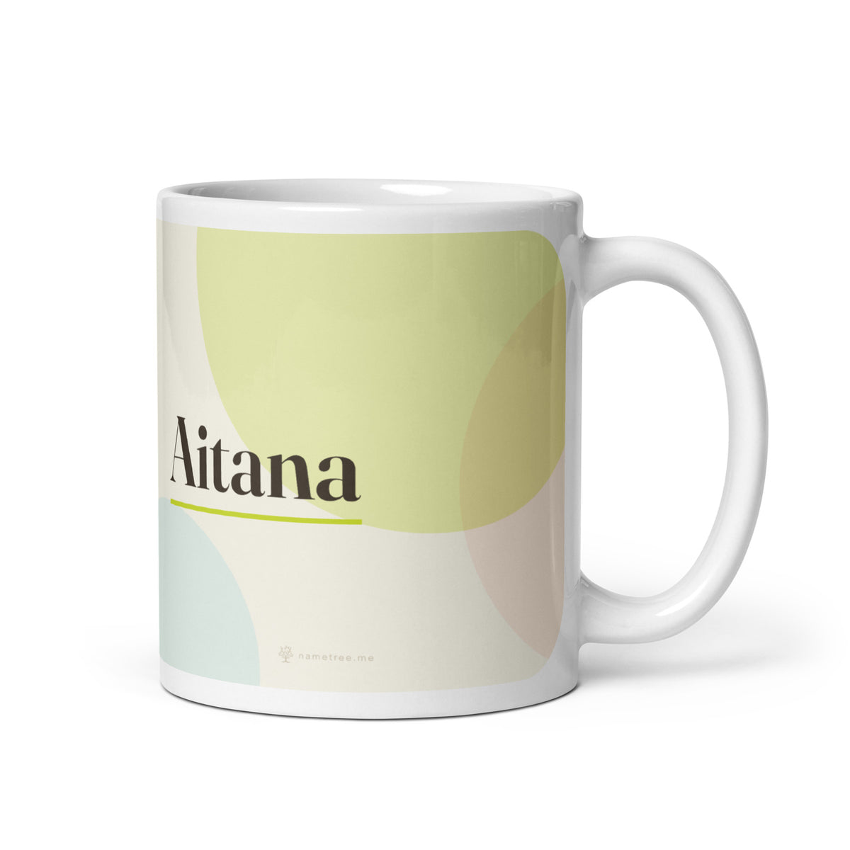 Taza con el nombre Aitana, blanco, vista principal